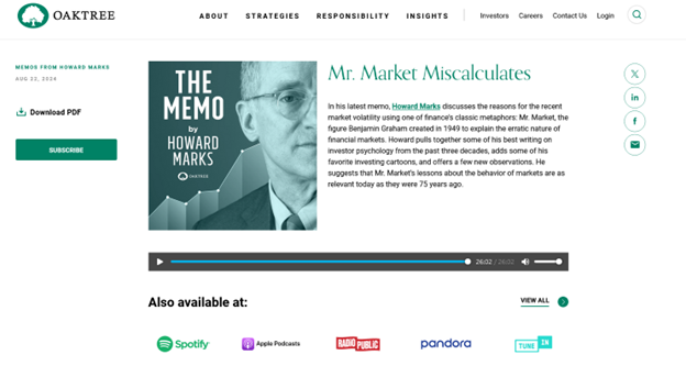 Mr Market Miscalculates